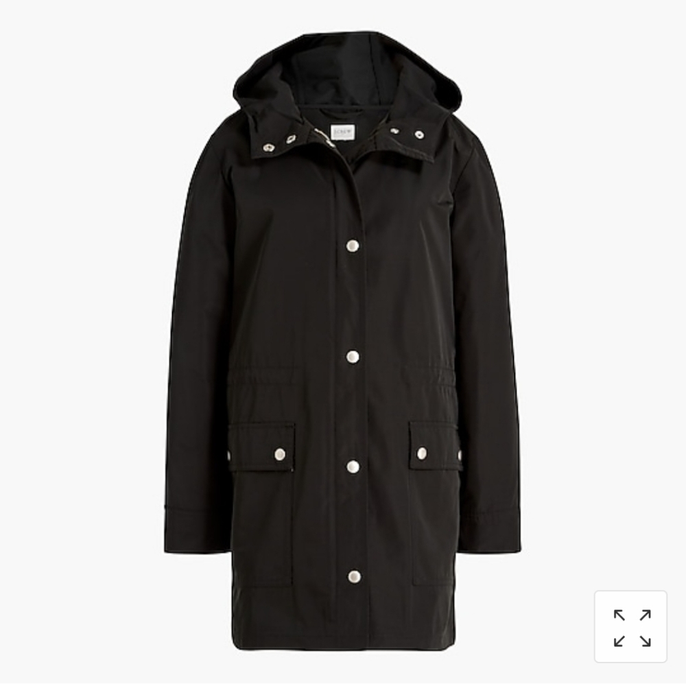 Jcrew midi length raincoat